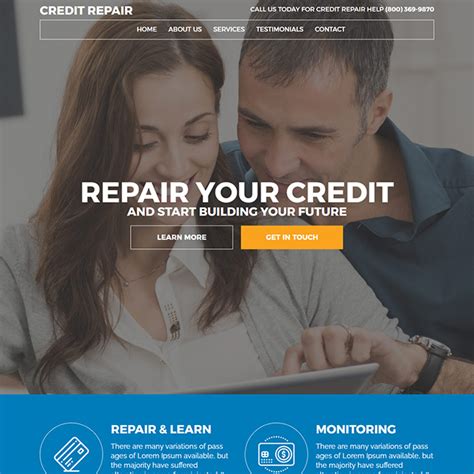 credit repair website template